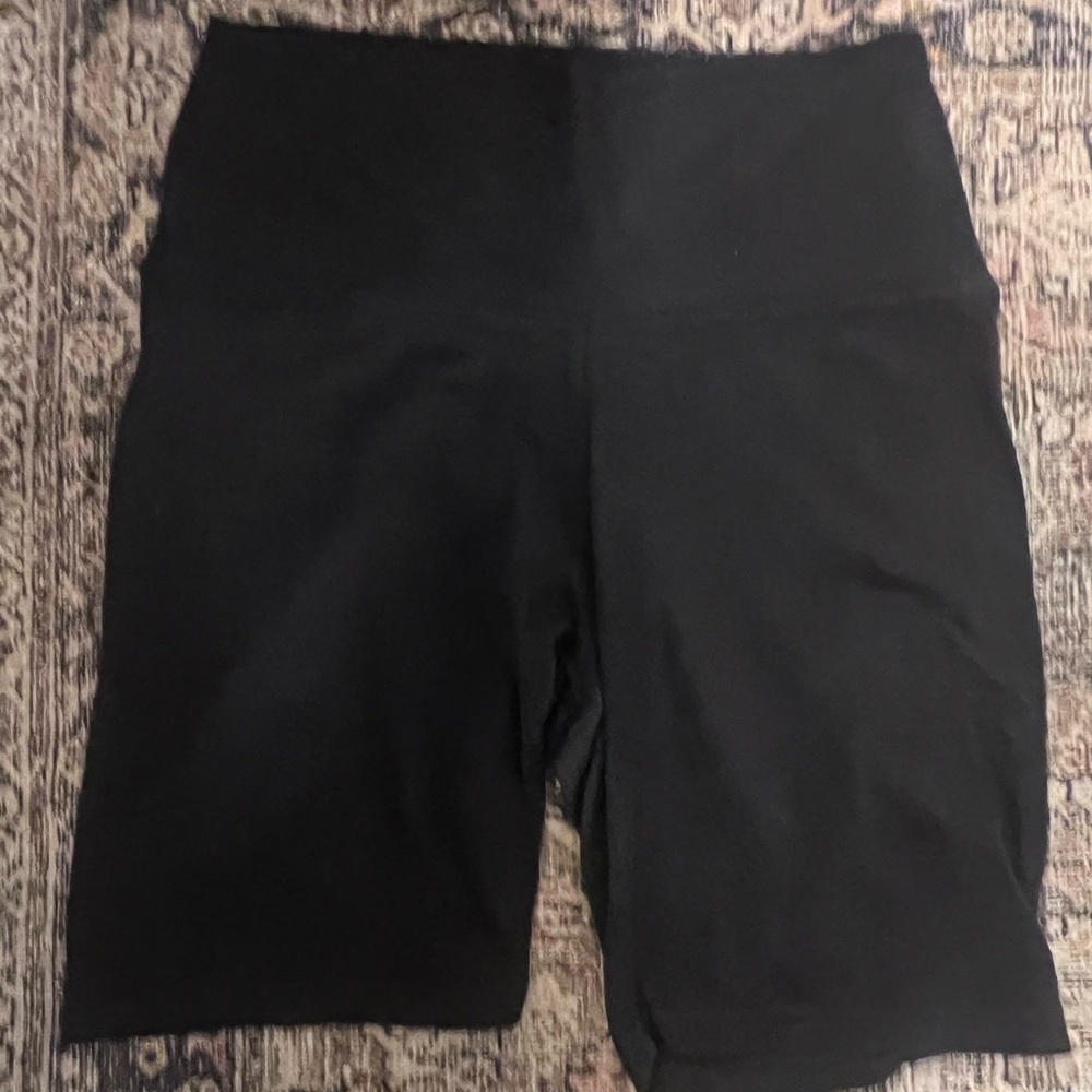 Aerie Black High-Waisted Shorts